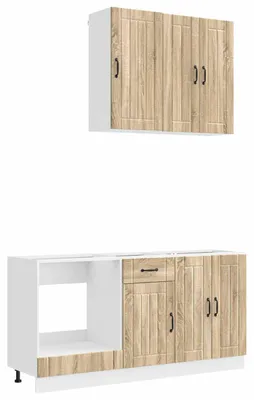 Imagen del producto de vidaXL Módulo de cocina LUCCA, 5 piezas, melamina imitación roble Sonoma
