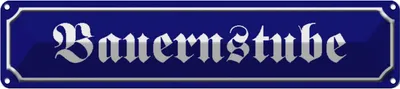 Produktbild von vianmo Blechschild 10x46 cm Bauernstube Beruf Arbeit