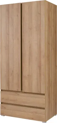 Obrázek produktu pro Šatní skříň se šuplíky 92 cm LIONU - dub riviera