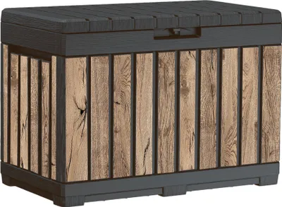Produktbild von Keter Gartenbox Kentwood 190 Liter - Holzoptik Pinie - 82 x 45 x 57 cm - wasserdicht & witterungesbeständig