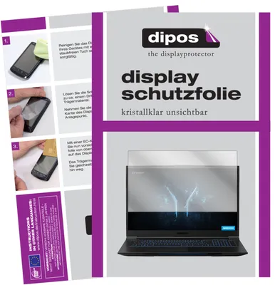 Produktbild von 1x Schutzfolie für Medion Erazer X17803 klar Displayschutzfolie Folie Display Schutz dipos
