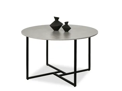Obrázek produktu pro Kulatý jídelní stůl 120 KEON - černý / beton