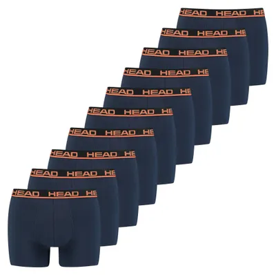 Produktbild von HEAD Herren Boxershorts, 10er Pack - Basic Boxer Trunks ECOM, Stretch Baumwolle Dunkelblau L