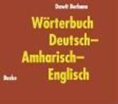 Produktbild von Wörterbuch Deutsch-Amharisch-Englisch
