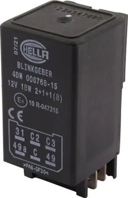 Produktbild von HELLA 4DN 008 768-151 Blinkgeber Blinkerrelais für MULTICAR M26 für DEUTZ-FAHR D06
