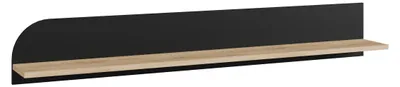 Produktbild von Furniture24 Hängeregal Auriquet Auqb01-Q362 Wandregal Wildeiche Natur / Schwarz