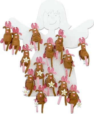 Produktbild von Betzold Elchbeutel-Adventskalender-Set, 24 Stück