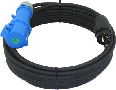 Produktbild von CEE Adapterkabel Camping Caravan Kupplung auf Schuko Stecker IP44 H07RN-F 3G1,5 0,5m