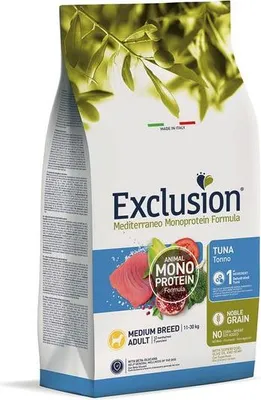Produktbild von Exclusion Mediterraneo Noble Grain Adult Thunfisch Medium