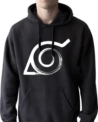 Produktbild von Naruto Shippuden Kapuzenjacken - Konoha (schwarz) L