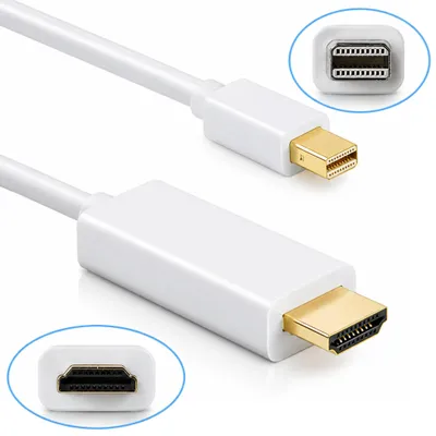 Produktbild von J11C Mini DisplayPort auf HDMI Kabel 3 m – Mini DP Stecker zu HDMI, für MacBook Pro, TV & Beamer