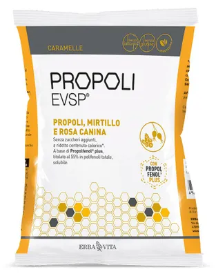 Obrázok produktu pre PROPOLI EVSP CARAMELLE: Prírodné sladkosti s propolisom, čučoriedkami a divinou, 65 g