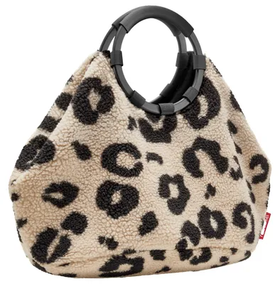 Produktbild von Reisenthel loopbag hobo, Frau, Hobo-Tasche, Reißverschlusstasche, Braun, Schwarz, Muster, Schwarz