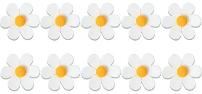 20 bunte 3D-Blumen-Kühlschrankmagneten, Kunststoff, 3 Größen