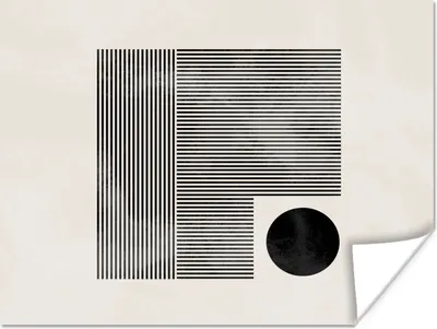 Produktbild von MuchoWow® Poster Quadratisch - Minimalismus - Abstrakt 160x120 cm - Foto Plakat