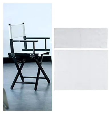 Produktbild von Regiestuhlbezug, 1 Satz Ersatzsitz für Klappstühle aus Canvas, Abdeckungskit für Haushaltsmöbel (Weiß)