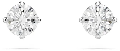 Produktbild von Swarovski Ohrstecker 5408436 Attract Round, weiss, rhodiniert