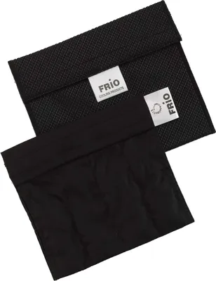 Produktbild von FRIO Kühltasche für Insulin, Schwarz, 14 x 15cm, KEIN Eispack oder Batterien nötig, für eine Kombinationen von Ampullen oder Patronen, KEIN Pen