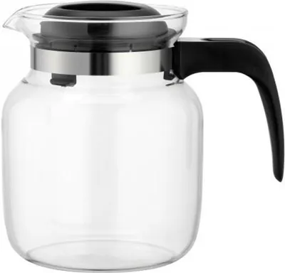 Produktbild von Bohemia Cristal Matura, Einzelne Teekanne, 1250 ml, Schwarz, Transparent, Glas, Metall, Kunststoff, 160 mm