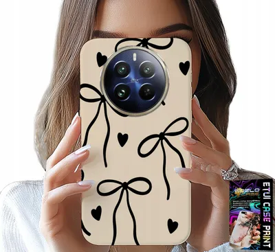 Image de Étui pour Realme 12 Pro+ - Beiges Nœuds Ruban Motifs tendance