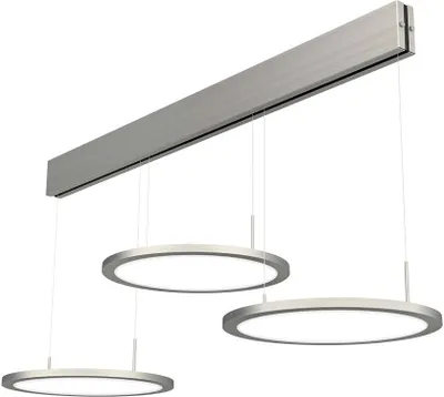 Produktbild von Naber Plate 3 LED, Pendelleuchte, edelstahlfarbig 7065011