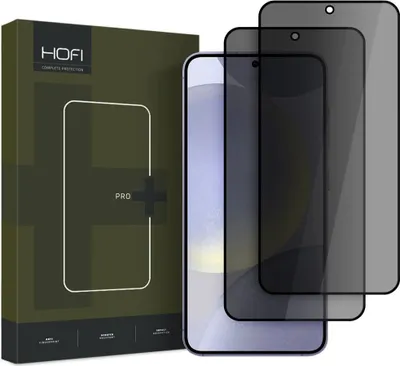 Obrázok produktu pre Privaatsusfiltriga kaitseklaas Hofi Galaxy S25 Privacy Pro+, must, 2tk