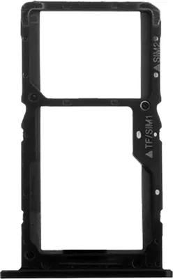 Image de Clappio, support de carte SIM et de carte Micro-SD de remplacement pour Xiaomi Pocophone F1, couleur noire