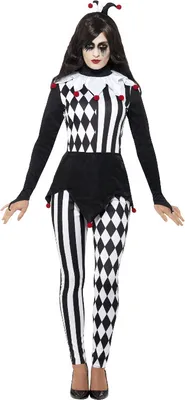 Produktbild von Pierrot Damenkostüm - L (42/44) - Halloween Narrenkostüm Frauen