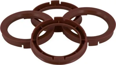 Produktbild von 4x TPi Zentrierringe 7416340 ABS (Acrylnitril-Butadien-Styrol-Copolymerisat) Kohlefaser 63.4mm 74.1mm