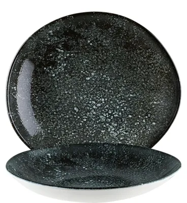 Productafbeelding van Cosmos Black Vago serveerschaal, diep, 26 cm - set van 6 stuks