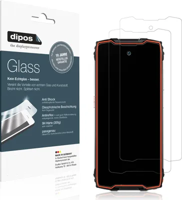 Produktbild von 2x Schutzfolie für Blackview BV9300 Pro matt - Anti-Shock 9H Folie dipos Glass Kunststoffglas