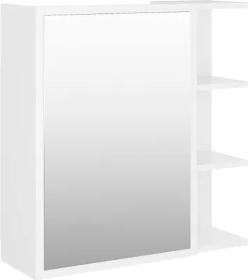 Obrázok produktu pre vidaXL Kúpeľňová zrkadlová skrinka biela 62,5x20,5x64 cm Materiál drevo
