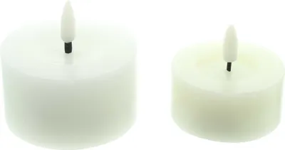 Obrázok produktu pre LED sviečka biela sada 2 svietidiel dekorácie dekorácie záhradné dekorácie záhradné svetlo