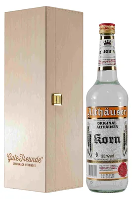 Produktbild von Althäuser Korn mit Geschenk-Holzkiste