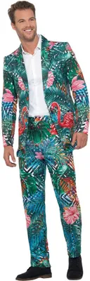 Produktbild von Smiffys - "Hawaiian" Kostüm-Anzug - Herren SM2549 (M) (Bunt)