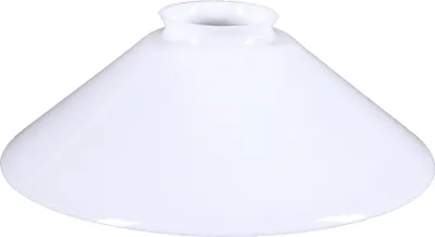 Produktbild von Schusterschirm opal weiß glänzend Ø=200 Lampenglas Ersatglas Vestaschirm Schusterglas