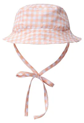 Produktbild von Swim Essentials Sonnenhut – Orange/Weiß – Sunset Grid - 4/8 Years