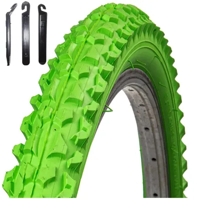 Produktbild von 1 x Roverstone Fahrradreifen 26 x 2,125 (57-559) Grün inkl. Reifenheber