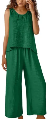 Produktbild von Elzusha – Sommerliches Damen-Outfit-Set aus leichtem Baumwollstoff