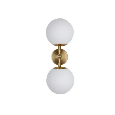 Immagine prodotto di Applique Dorado oro-bianca 2xE14x40W in vetro, dimensioni: 42x15x20 cm, IP20, Light Prestige