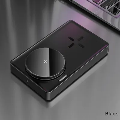 Produktbild von 3-in-1 Faltbare Reise Wireless Ladegerät Schnelle magnetische Ladestation für Iphone 13 Uhren schwarz