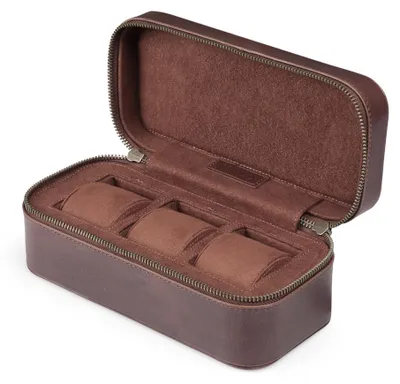 Imagen del producto de Solidchoice - Caja para relojes de cuero genuino - Organizador elegante y duradero para guardar relojes
