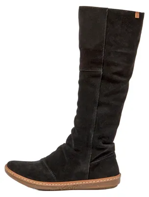 Image de El Naturalista Botte pour Femme N5313 SILK SUEDE BLACK /CORAL Couleur Noir