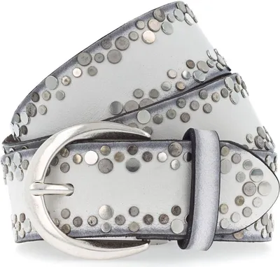 Immagine prodotto di Vanzetti Pelle cintura 40mm Rivet Belt W75 White bianco