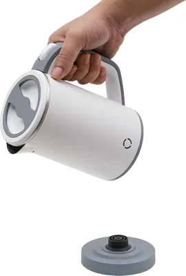 Produktbild von Wasserkocher 800ML Reisewasserkocher 600W Mini Teekocher (Weiß)