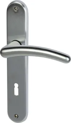Produktbild von Südmetall Türgriff-Garnitur Langschild Franziska BB Messing Chrom satiniert silber 225 x 40 mm