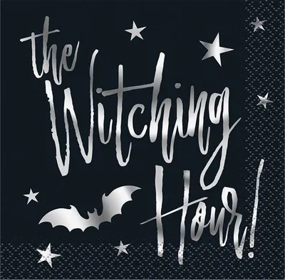 Produktbild von Servietten "Halloween Witch" Gold | 20Stk./25x25cm
