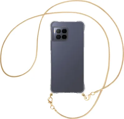 Produktbild von Handykette Backcover-Schutzhülle mit Band (Metall goldfarben) für T-Mobile REVVL 7 Pro 5G / T Phone 2 Pro 5G - goldfarbene Snake-Kette