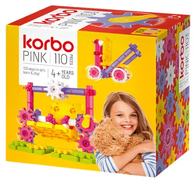 Image de Blocs de construction Pink Korbo, 110 pièces