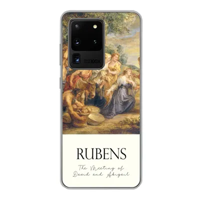Produktbild von MuchoWow® Handyhülle Schutzhülle Hülle für Samsung Galaxy S20 Ultra Rubens - Kunst - Die Begegnung von David und Abigail Silikon Softcase Handy Hülle - Karteninhaber